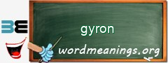 WordMeaning blackboard for gyron